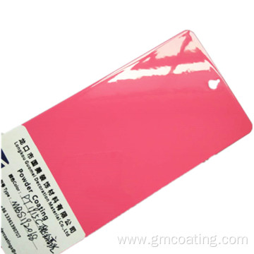 Pink high glossy electrostatic powder coating for toys